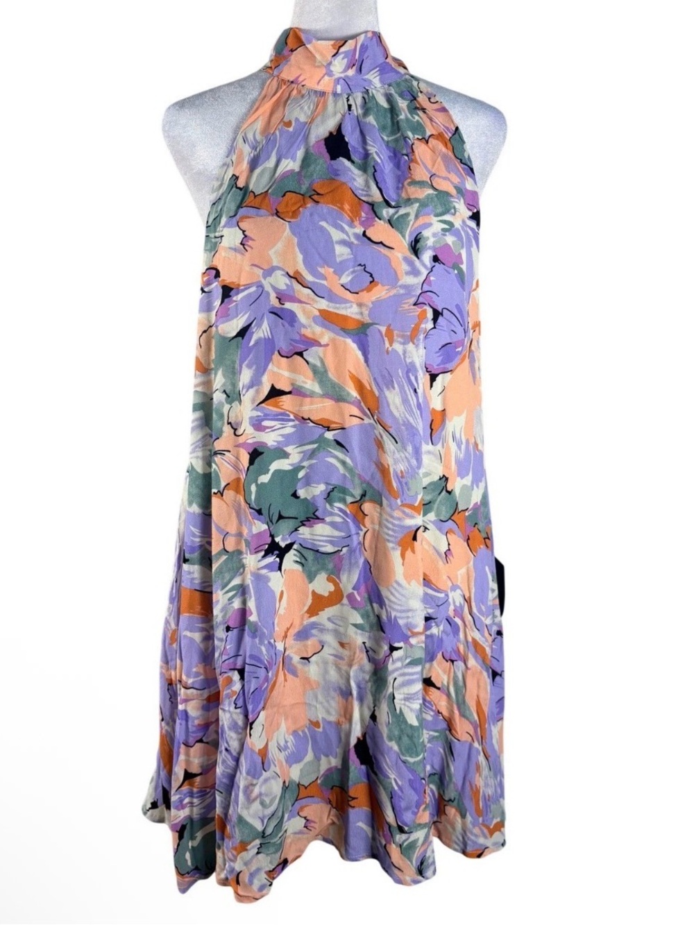 Lulus Tied Back To You Floral Mini Swing Dress - Picture 3 of 7